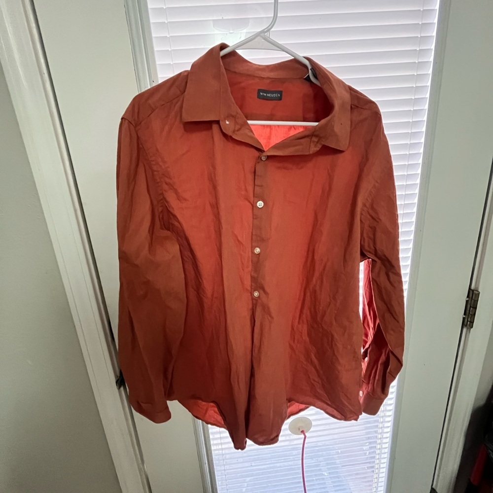 Van Heusen Men's Rust Button-Up Jacket